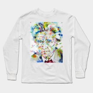 EMIL CIORAN - watercolor portrait .2 Long Sleeve T-Shirt